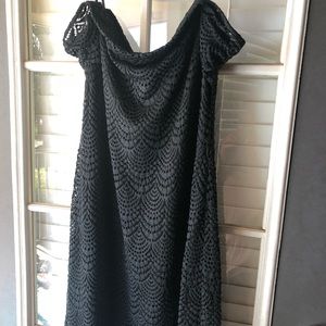 Black off the shoulders Lily Pulitzer dress